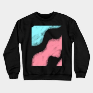 Red blue watercolor abstract art design Crewneck Sweatshirt